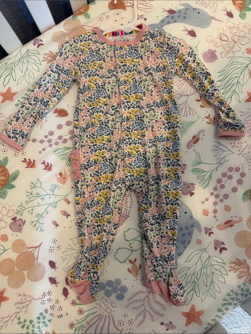 Magnetic Me Chelsea Floral One-Piece Pajamas